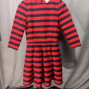 GAP Kids Red and Black Striped Dress